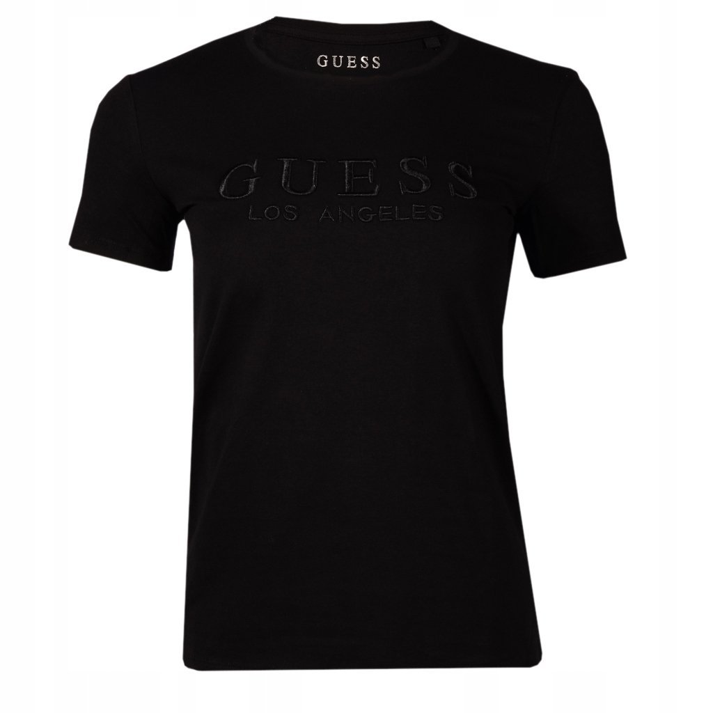 T-Shirt Damski GUESS Logo M1RI28 J1311 Czarny