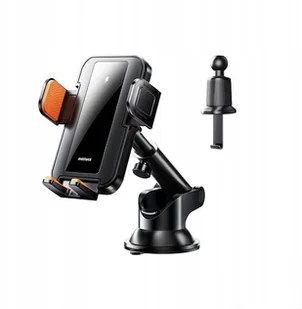 UCHWYT SAM REMAX RM-C04 15W BLACK - Uchwyty samochodowe do telefonów - miniaturka - grafika 1