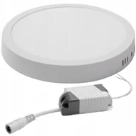 Lampy ścienne - Panel Plafon Led Natynkowy Okrągły 18w Nie Mruga - miniaturka - grafika 1