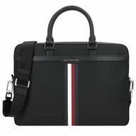 Torby na laptopy - Tommy Hilfiger TH Coated Canvas Teczka 41 cm Komora na laptopa black - miniaturka - grafika 1