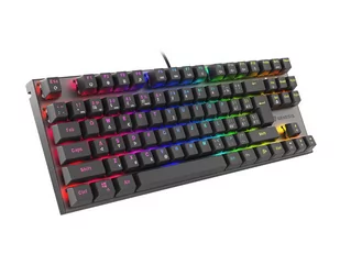 Genesis, Klawiatura dla graczy podświetlana Thor 303 TKL CZ/SK RGB mechaniczna, Red Hot Swap, czarna - Klawiatury - miniaturka - grafika 1