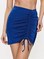Spódnice - Guess Spódnica mini E3GD00 KBNI0 Niebieski Slim Fit - miniaturka - grafika 1