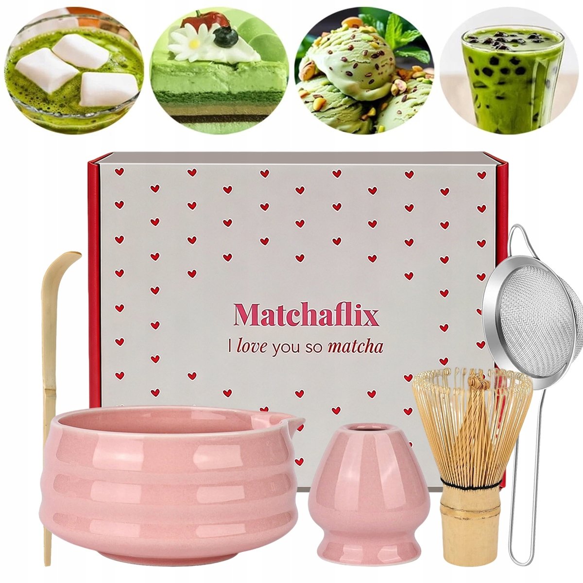 Zestaw Do Herbaty Matcha Zestaw Z Miotełką Chasen Bambusową Bambusa