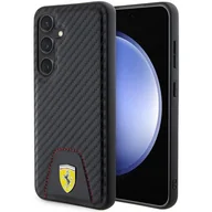 Etui i futerały do telefonów - FerrariFEHCS24SN3PUK S24 S921 czarny/black hardcase Carbon Stitched Bottom - miniaturka - grafika 1