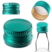 Domowy wyrób alkoholu - ZAKRĘTKI DO BUTELEK fi28 NAKRĘTKI NA BUTELKI ZAKRĘTKA 100szt KAPSLE ZIELONE - miniaturka - grafika 1