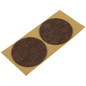 Zawiasy, okucia i inne akcesoria - Podkładki filcowe samoprzylepne brąz Ø70 2 szt. - miniaturka - grafika 1