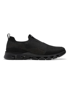 Clarks Slippersy ''Nature X Ease'' w kolorze czarnym - Półbuty męskie - miniaturka - grafika 1