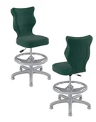 Krzesełka i taborety dla dzieci - Krzesło dziecięce Entelo Petit z podnóżkiem 119-142 cm, Szara Podstawa - miniaturka - grafika 1