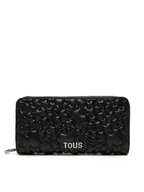 Portfele - TOUS Duży Portfel Damski Puffy Bear 2002186351 Czarny - miniaturka - grafika 1