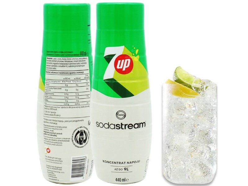 SODASTREAM 7UP SYROP KONCENTRAT DO WODY 440ML