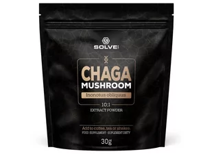 Chaga (Błyskoporek Podkorowy) 10:1 Mushroom Powder 30g SOLVE LABS - Układ nerwowy - miniaturka - grafika 1