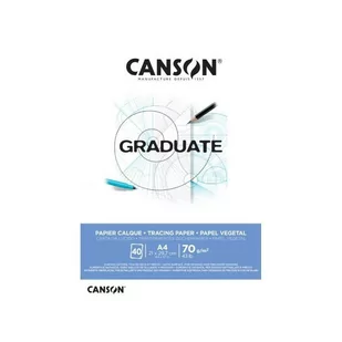 Blok kalki kreślarskiej A4 40k 70g       Graduate Canson - Podobrazia, bloki, papiery - miniaturka - grafika 1