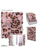 Notesy i bloczki - Pamiętnik pluszowy na kłódkę Top Model różowy 13357A - miniaturka - grafika 1