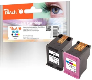 Peach Patrone HP Nr.305 MultiPack black & color remanufactured - Tusze zamienniki - miniaturka - grafika 1