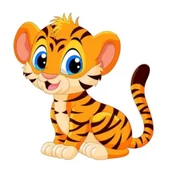 Malowanie po numerach - Norimpex Malowanie po numerach 18x24cm Tygrysek 8742 - miniaturka - grafika 1