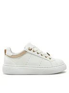 Buty dla dziewczynek - Tommy Hilfiger Sneakersy Low Cut Lace-Up Sneaker T3A9-33743-1355 M Biały - miniaturka - grafika 1