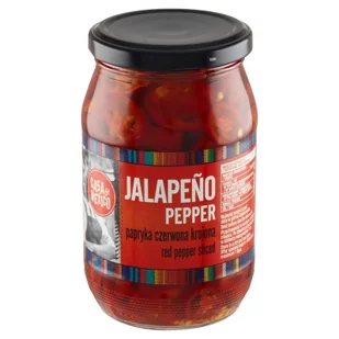 Casa de Mexico Papryka Jalapeno Czerwone Krojona 340g - Casa De Mexico - Warzywa w marynacie - miniaturka - grafika 1