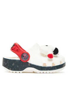 Crocs Klapki Classic Peanuts 211126 Biały - Buty dla chłopców - miniaturka - grafika 1