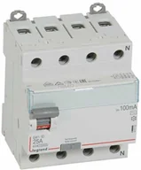 Bezpieczniki elektryczne - Legrand WYŁĄCZNIK RÓŻNICOWOPRĄDOWY P 304 4P 25A 100MA TYP AC SERII DX3, 411712 - miniaturka - grafika 1