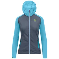 Bluzy sportowe damskie - Bluza damska Karpos Ambrizzola W Full-Zip Hoodie Rozmiar: L / Kolor: niebieski - miniaturka - grafika 1