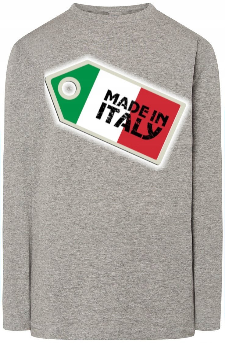 Made In Italy Bluza Longsleeve Męska Modna r.XS