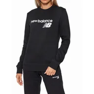 Bluzy sportowe damskie - Bluza na co dzień damska NEW BALANCE bez kaptura - miniaturka - grafika 1