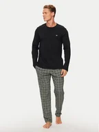 Piżamy męskie - Emporio Armani Underwear Piżama 111791 4F567 40421 Czarny Regular Fit - miniaturka - grafika 1