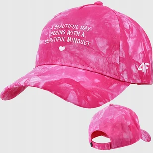 4F CZAPKA Z DASZKIEM DZIEWCZĘCA DZIECIĘCA STRAPBACK SS24 - Czapki damskie - miniaturka - grafika 1