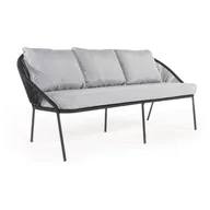 Sofy ogrodowe - Czarna 3-osobowa sofa ogrodowa Bonami Selection North - miniaturka - grafika 1