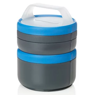 Pojemniki Humangear Stax XL EatSystem - grey / blue - Termosy - miniaturka - grafika 1