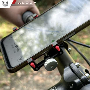 Uchwyt rowerowy na kierownicę Alogy Bike Phone Holder do telefonu 55-95mm na rower motor hulajnogę Czarny - Akcesoria do tabletów i e-booków - miniaturka - grafika 17