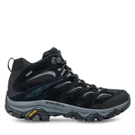Buty trekkingowe męskie - Trekkingi Merrell Moab 3 Mid Gtx J036243 Czarny - miniaturka - grafika 1