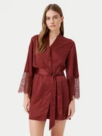 Szlafroki damskie - Hunkemöller Szlafrok Camille 300601 Czerwony - miniaturka - grafika 1