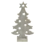 Ozdoby bożonarodzeniowe - Drewniana Choinka Figurka Świąteczna 40 Cm Szara - miniaturka - grafika 1