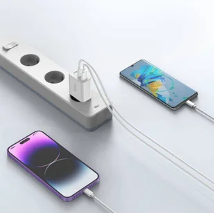 Ładowarka Sieciowa 30W 2x PD USB-C + QC3.0 USB Tech-Protect C30W biała - Ładowarki do telefonów - miniaturka - grafika 5