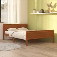 Łóżka - Lumarko Rama łóżka, miodowy brąz, lite drewno sosnowe, 120 x 200 cm - miniaturka - grafika 1