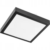 Lampy sufitowe - LVT Plafon LED Solen 2xE27 230V IP44 kwadrat czarny 0251 - miniaturka - grafika 1