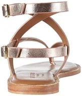 Klapki i japonki damskie - SELECTED FEMME Sfalessa Leather Sandal japonki damskie, srebrny - Srebrny Silver Peony - 41 EU - miniaturka - grafika 1
