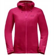 Kurtki i kamizelki sportowe damskie - Jack Wolfskin Highest Peak 3l Jkt W 1115121-2160 Różowe S - miniaturka - grafika 1
