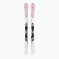 Narty - Narty zjazdowe damskie Rossignol Experience 76 + XP10 biało-różowe RRKFT02 136 cm - miniaturka - grafika 1