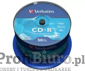 Płyty Verbatim CD-R 700MB 52x - Spindle - 50 szt. - Nośniki danych - miniaturka - grafika 1