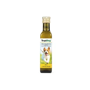 Tropidog TROPIDOG Olej rzepakowy z dodatkiem oleju lnianego i dyniowego 250ml 48982-uniw - Suplementy i witaminy dla psów - miniaturka - grafika 1