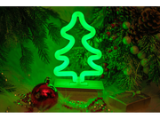 Ozdoby bożonarodzeniowe - Neon FOREVER TF1 Wood Stand LED Choinka Zielony FLNW03 - miniaturka - grafika 1
