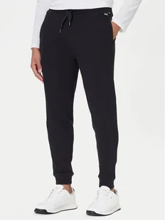 BOSS Spodnie dresowe Structure 50540577 Czarny Regular Fit - Spodnie sportowe męskie - miniaturka - grafika 1