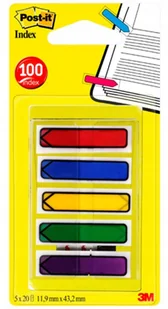 Post-It 684-ARR1 strzałka 5x20 kart mix kolorów - Etykiety samoprzylepne i bloki etykiet - miniaturka - grafika 2