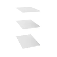 Meble modułowe i akcesoria - Półka prosta do korpusu 37.6 cm głębokość 58 cm białe 3 szt. - miniaturka - grafika 1