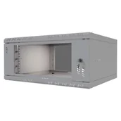 Szafy rack - Szafa wisząca Standard 19" 4U, 450mm, drzwi szklane, szara - miniaturka - grafika 1