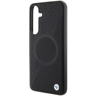 BMW BMHMS24S23RTPK S24 S921 czarny/black hardcase Signature Leather Half Textured & Circle MagSafe - Etui i futerały do telefonów - miniaturka - grafika 6