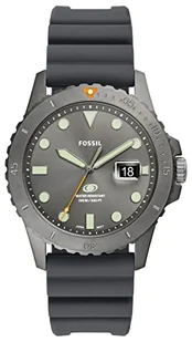 Fossil FS5994 Męski Zegarek Fossil Blue Quartz, 3 Wskazówkowy Mechanizm Datownika, Koperta 42 mm, Silikonowy Pasek - Paski - miniaturka - grafika 1