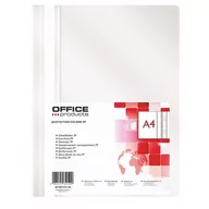 Teczki i skoroszyty - Skoroszyt zwykły A4 miękki OFFICE PRODUCTS biały /21101111-14/ - miniaturka - grafika 1